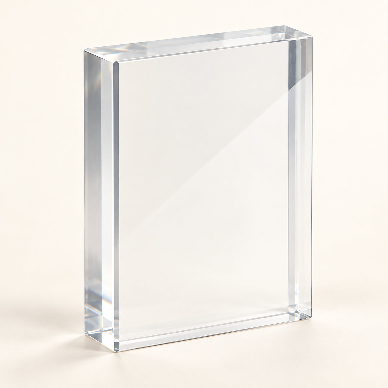Custom Rectangle Crystal Photo Block