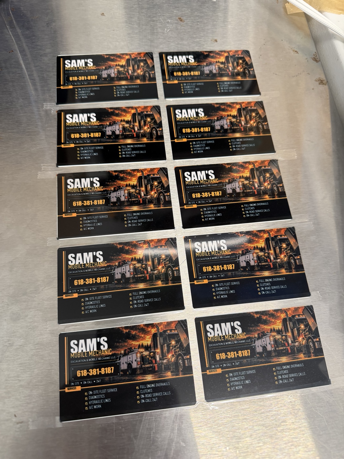 Custom Metal Business Cards