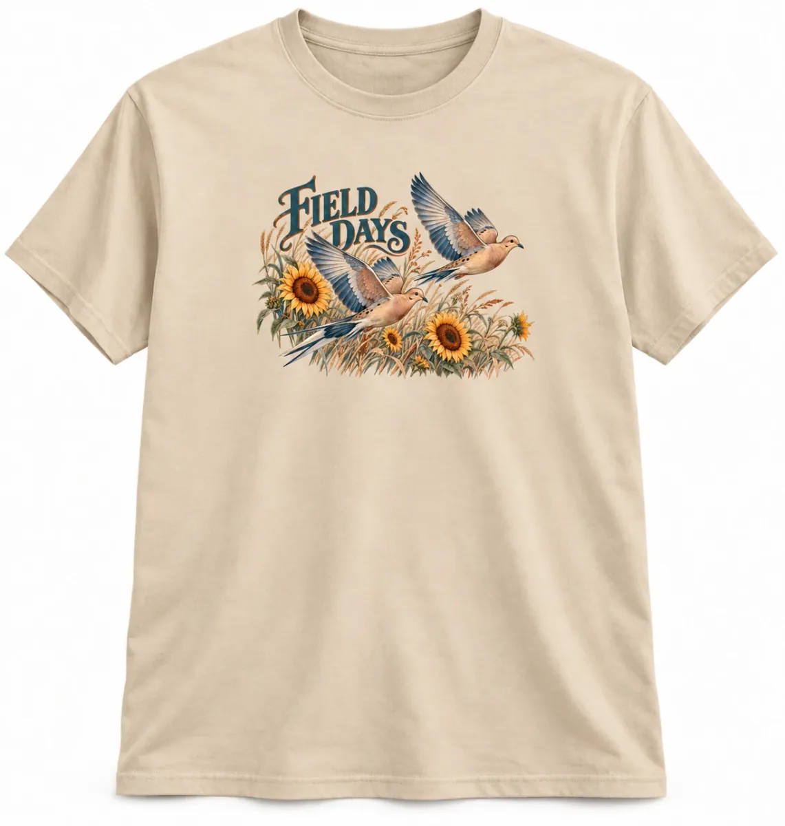 Dove Field Days Softstyle Tee in Sand