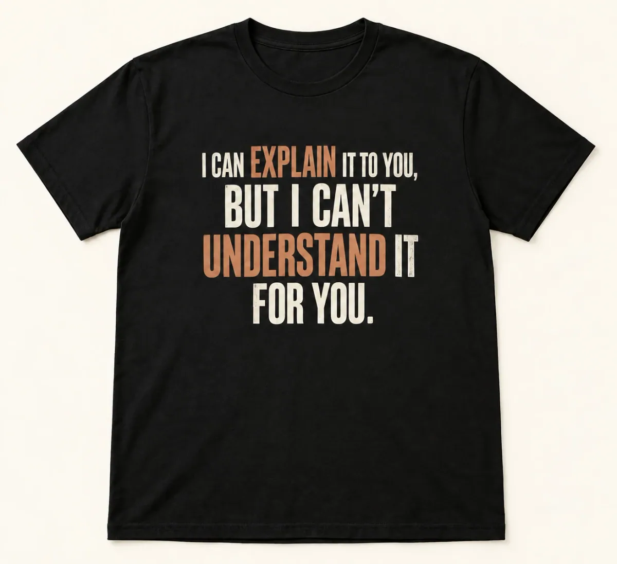 I Can Explain It to You Tee in Black